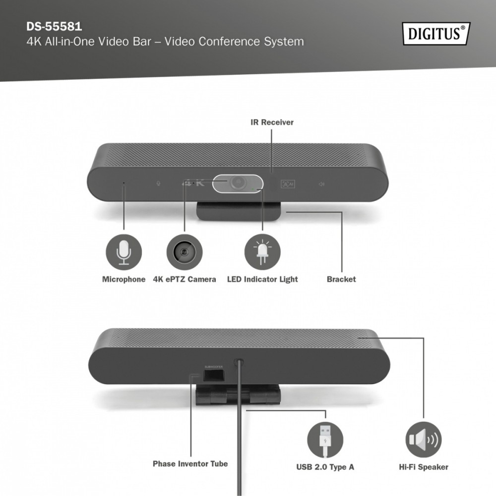 Zintegrowane mikrofony z technologią Voice Pick Up