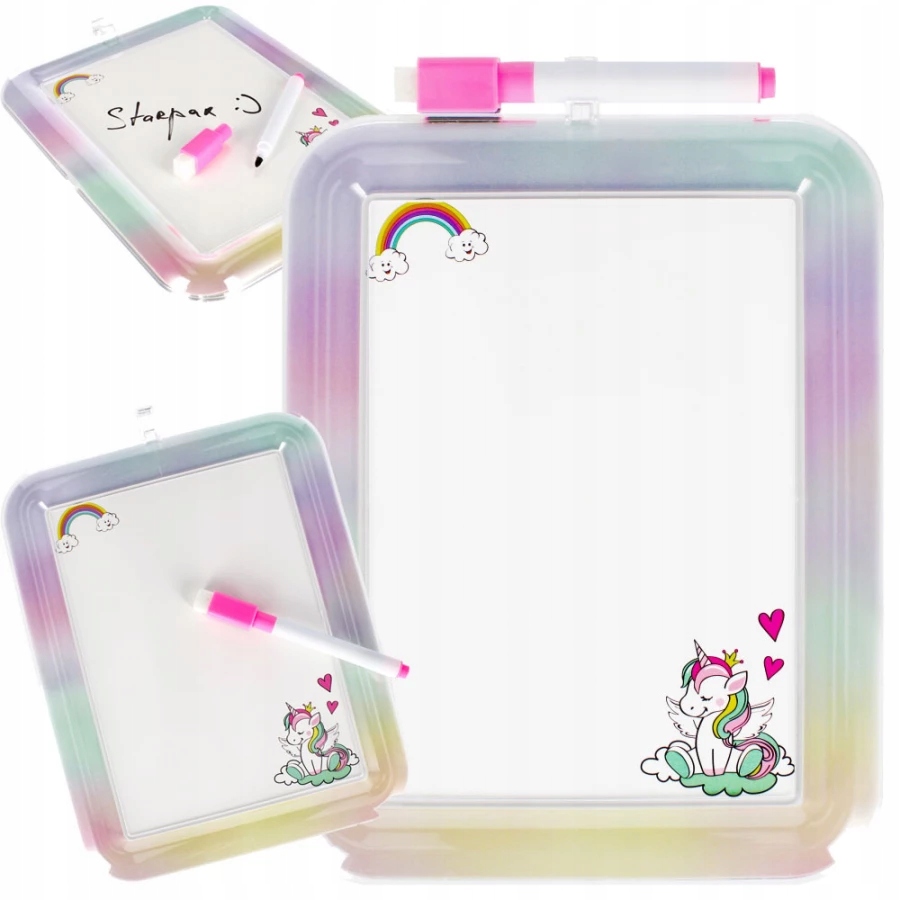 Tablica Suchościeralna Mark Unicorn STARPAK 18x25 – Idealna do nauki i zabawy