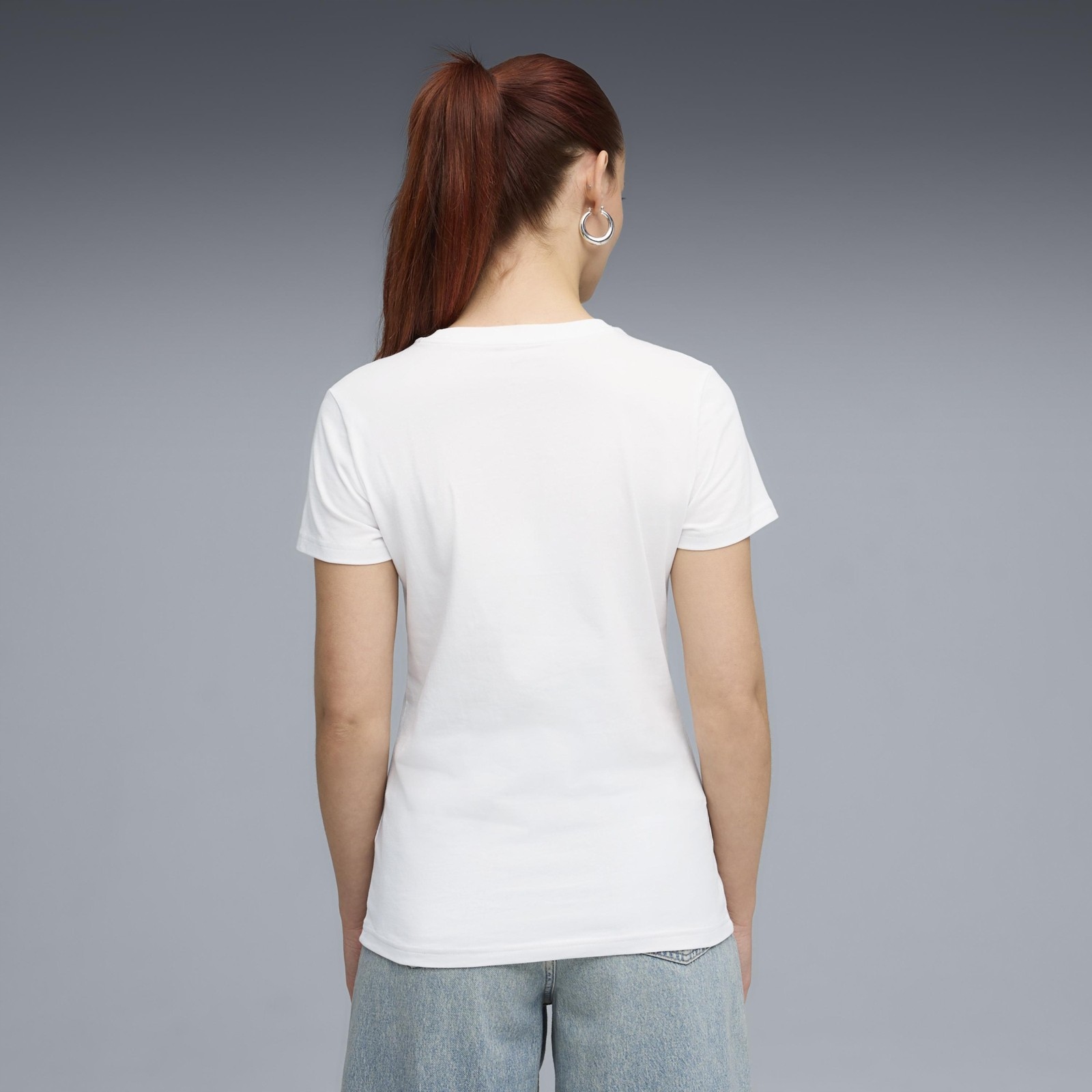 Koszulka damska Puma Ess Centered Cat Logo Tee – Komfort i styl na co dzień