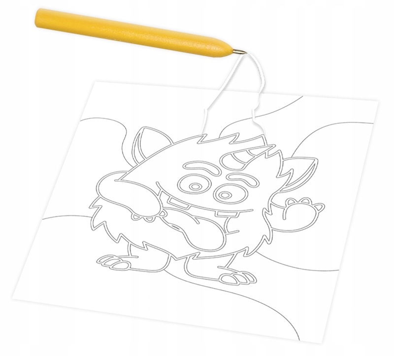 W zestawie 8 pojemników kolorowego piasku