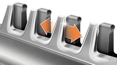 Idealne krawędzie dzięki technologii DualCut i ostrzejszym ostrzom*.