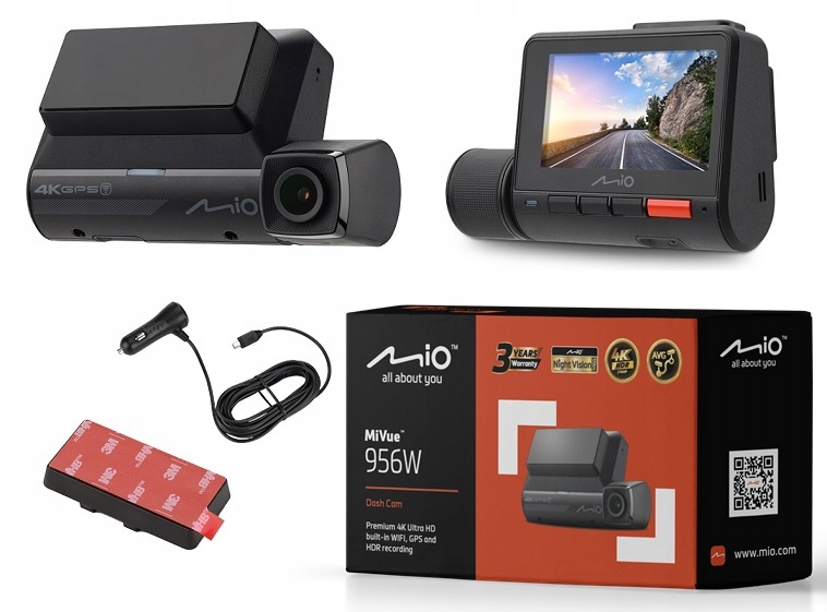 Wideorejestrator Mio MiVue 956W 4K HDR – Twoje oczy na drodze