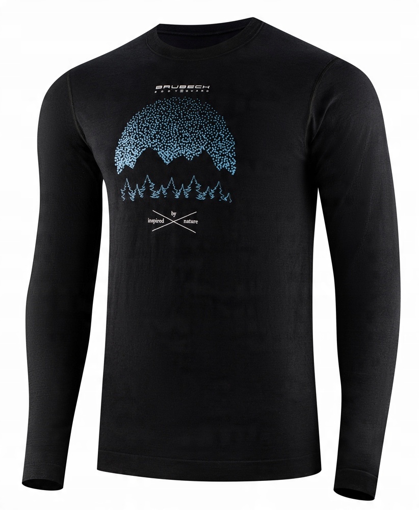 Koszulka męska z długim rękawem OUTDOOR WOOL PRO – Komfort i funkcjonalność w górach