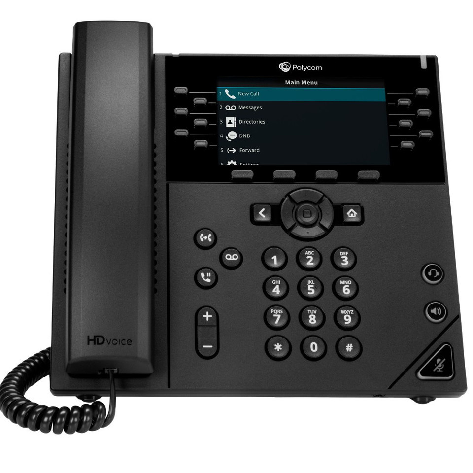 12-liniowy telefon IP VVX 450 z obsługą zasilania PoE – Idealne rozwiązanie dla biura