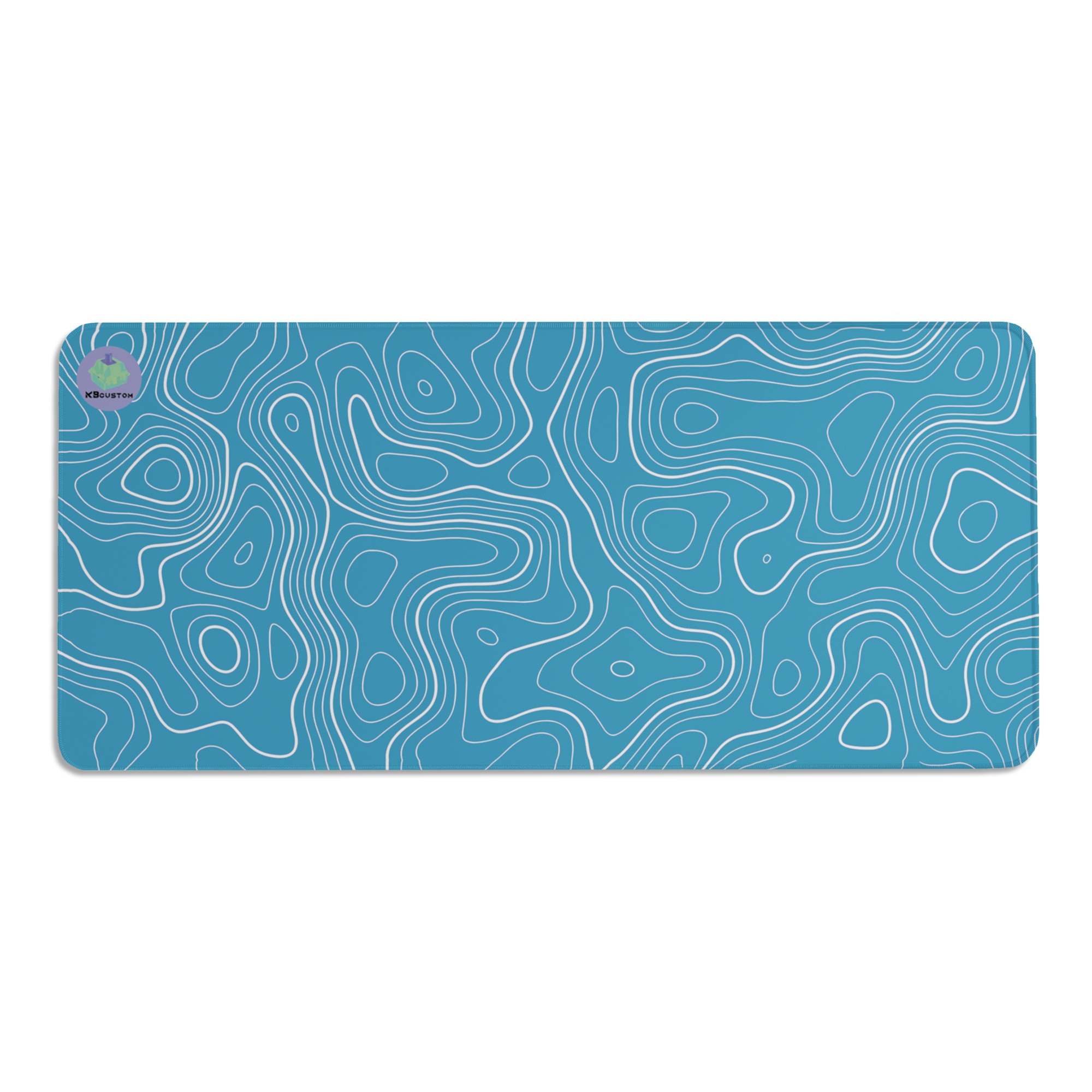 Duża podkładka pod myszkę mysz 90x40 XXXL KBcustom dla graczy - Faza V2 Blue