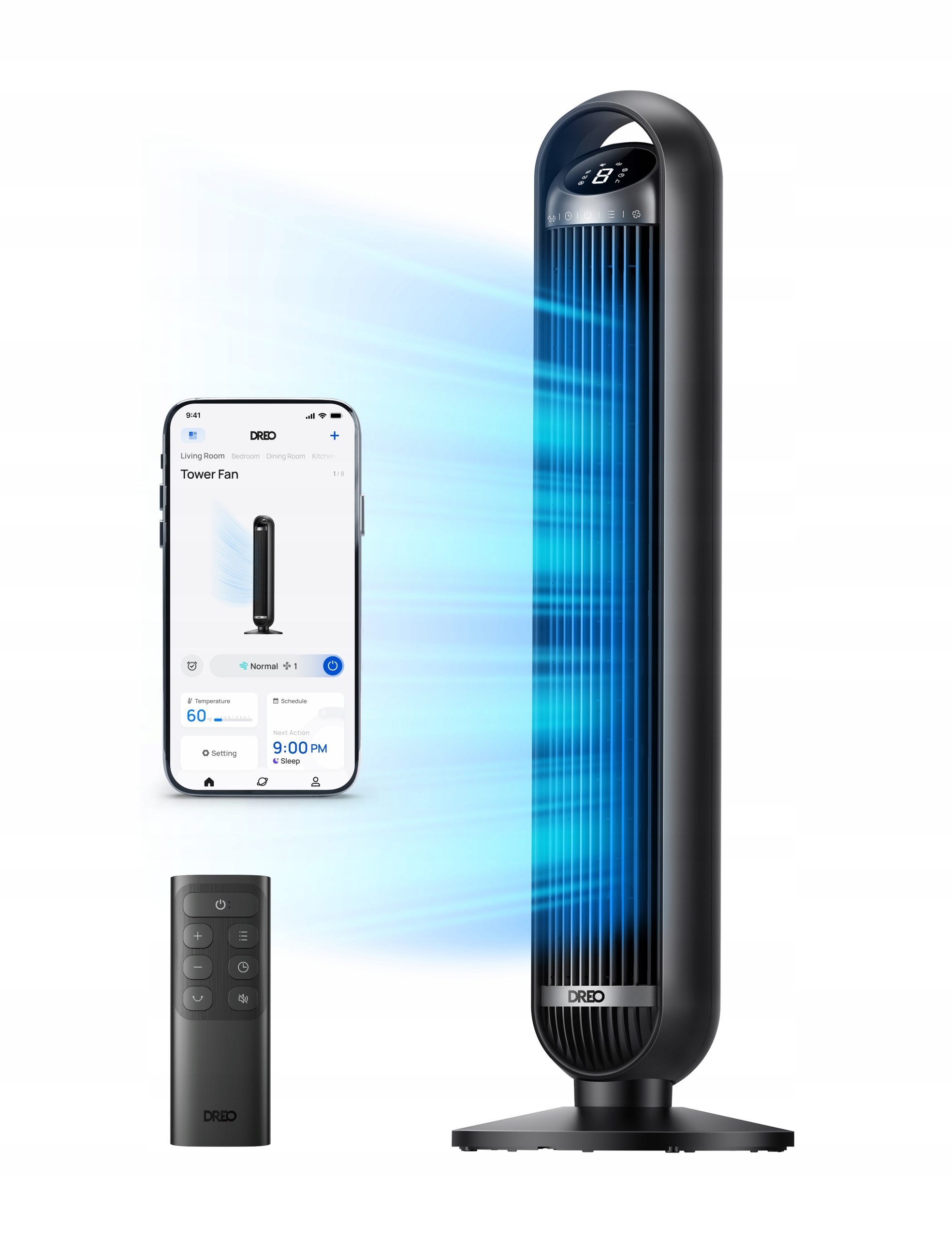 Dreo Nomad 413S Wi-Fi – Nowoczesny wentylator z inteligentnymi funkcjami