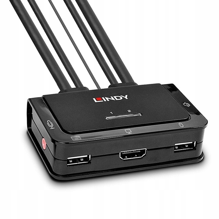 Adapter USB Lindy Adap Lindy Switch KVM 2-port – Wydajność i wygoda w jednym