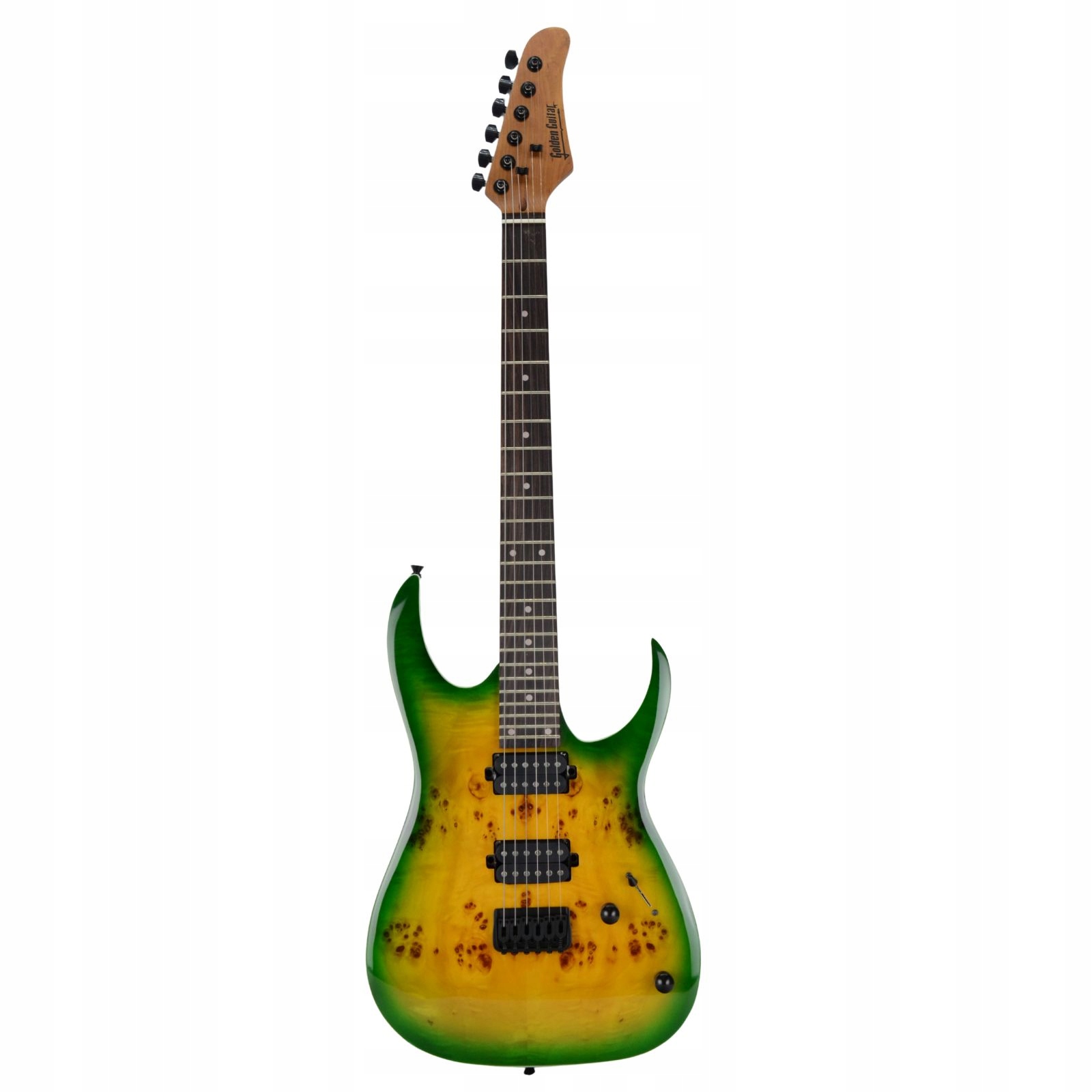 Gitara elektryczna - kompletny zestaw - Golden Guitar PSG-3 Zielony – Idealny wybór dla muzyków