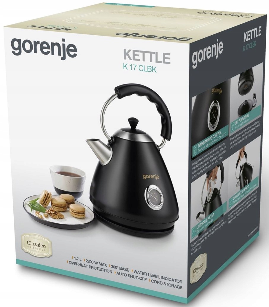 Wydajność grzewcza 2200 W – Szybkie gotowanie wody