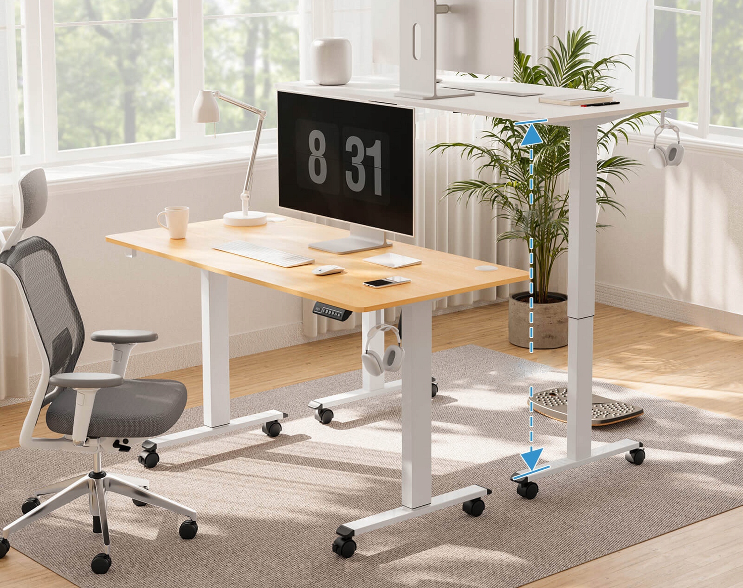 Nowoczesny design i ergonomia w biurku Triadyn