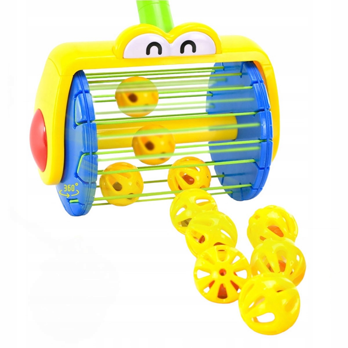 Interaktywna zabawa z mechanizmem zbierania piłek