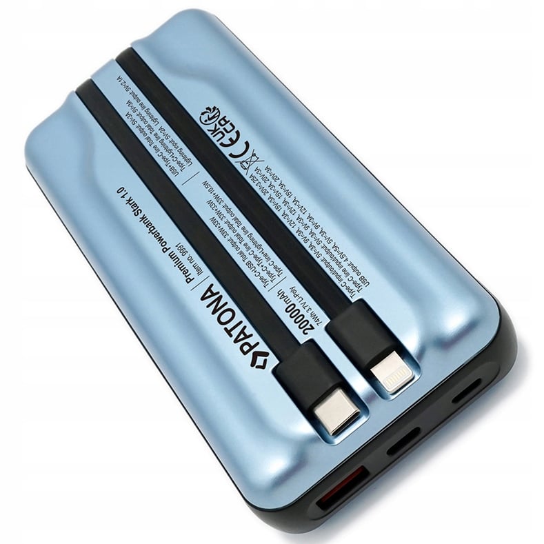 Zintegrowane kable USB-C i Lightning