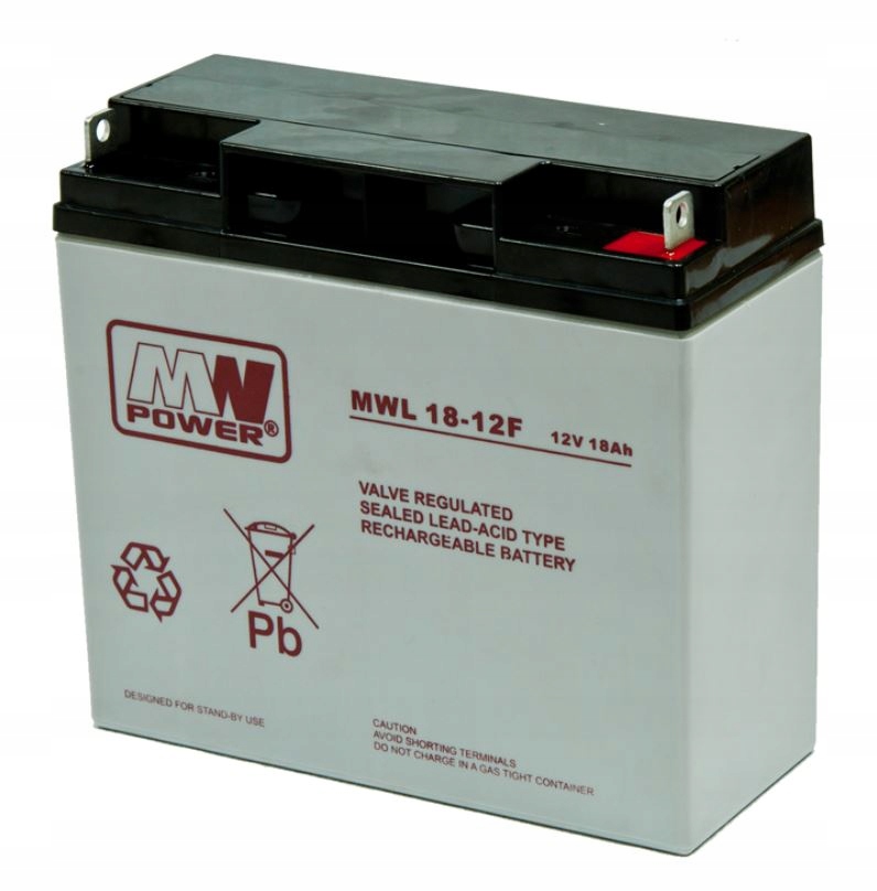 Akumulator AGM 12V/18Ah MWL 18-12F – Niezawodne źródło energii