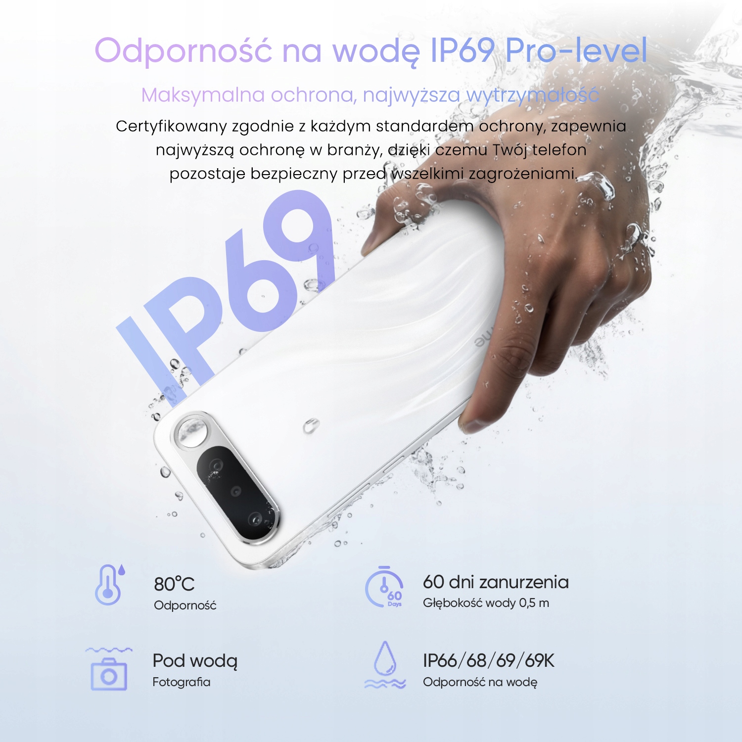 Wyświetlacz AMOLED 6,57' z wysoką rozdzielczością