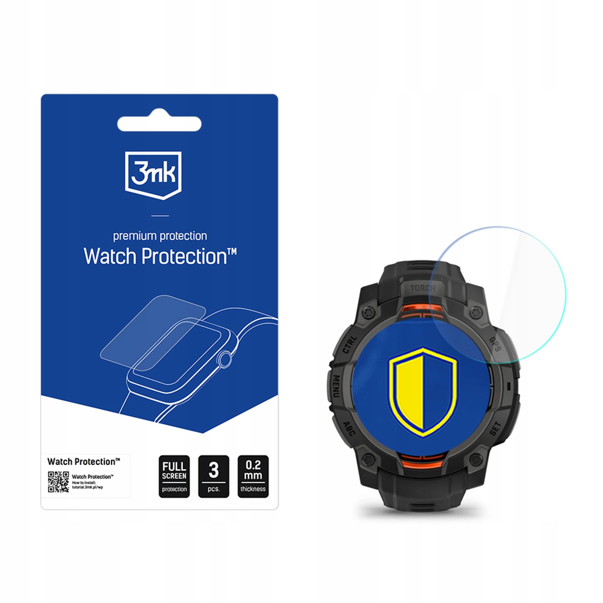 3mk Watch Protection FlexibleGlass pro Garmin Instinct 3 Tactical Edition 45mm (Solar) – Ochrona Twojego smartwatcha