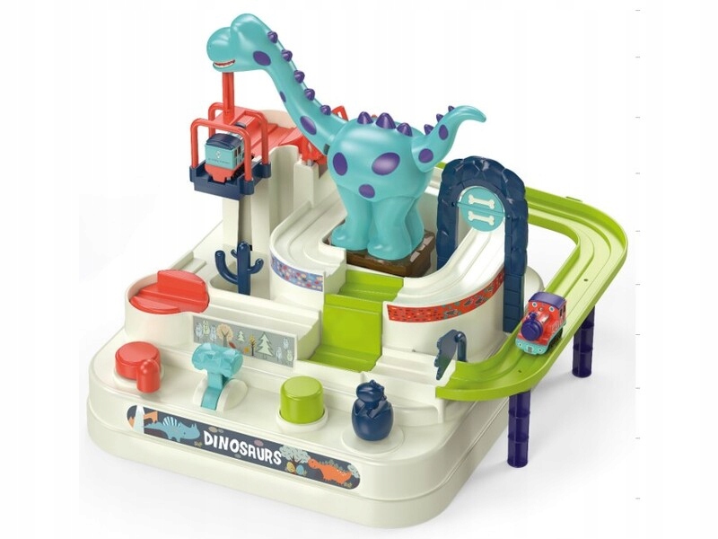 Kolorowy tor przeszkód z dinozaurami – Ekscytująca przygoda dla dzieci