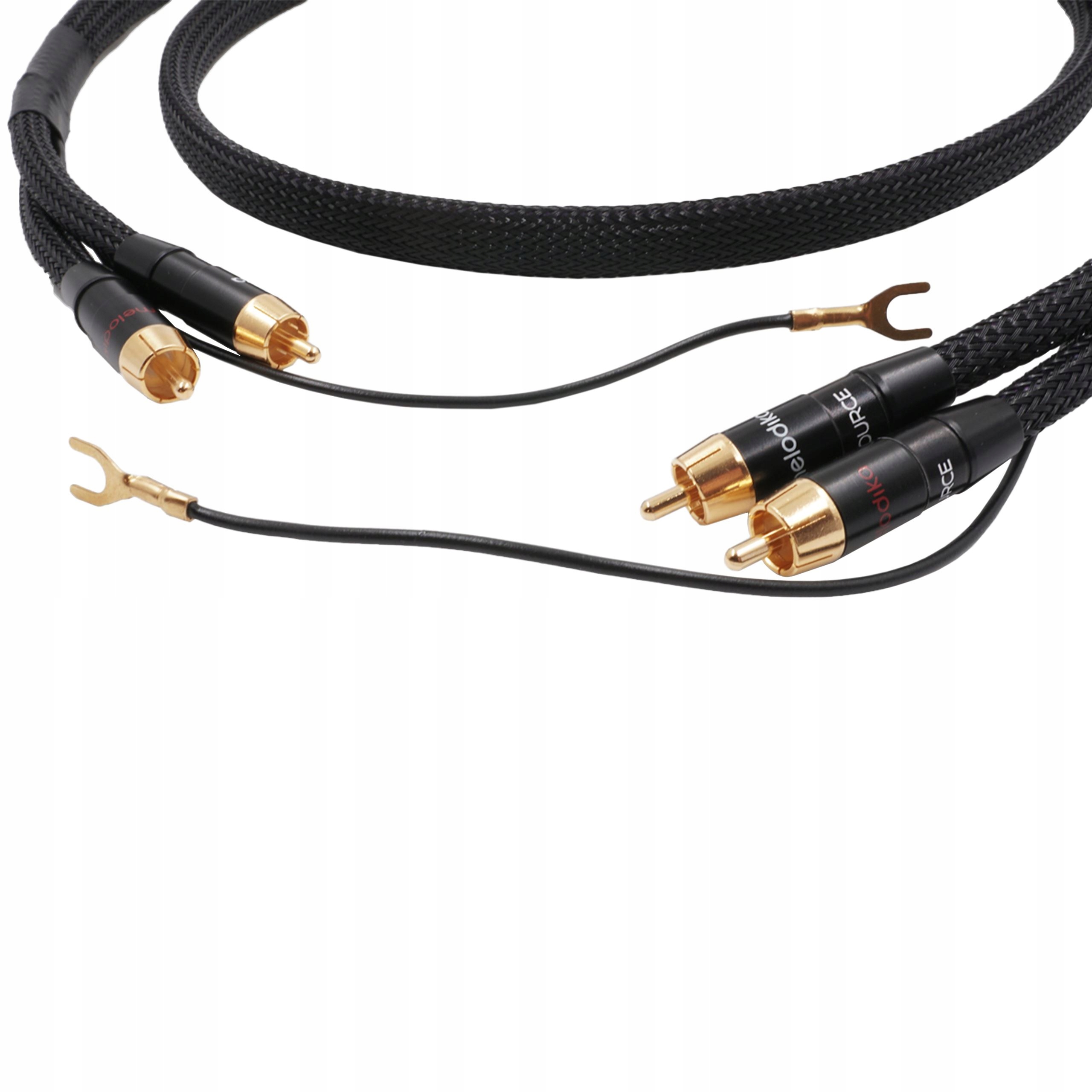Kabel 2xRCA PHONO z żyłą uziemiającą – Wysoka wydajność audio