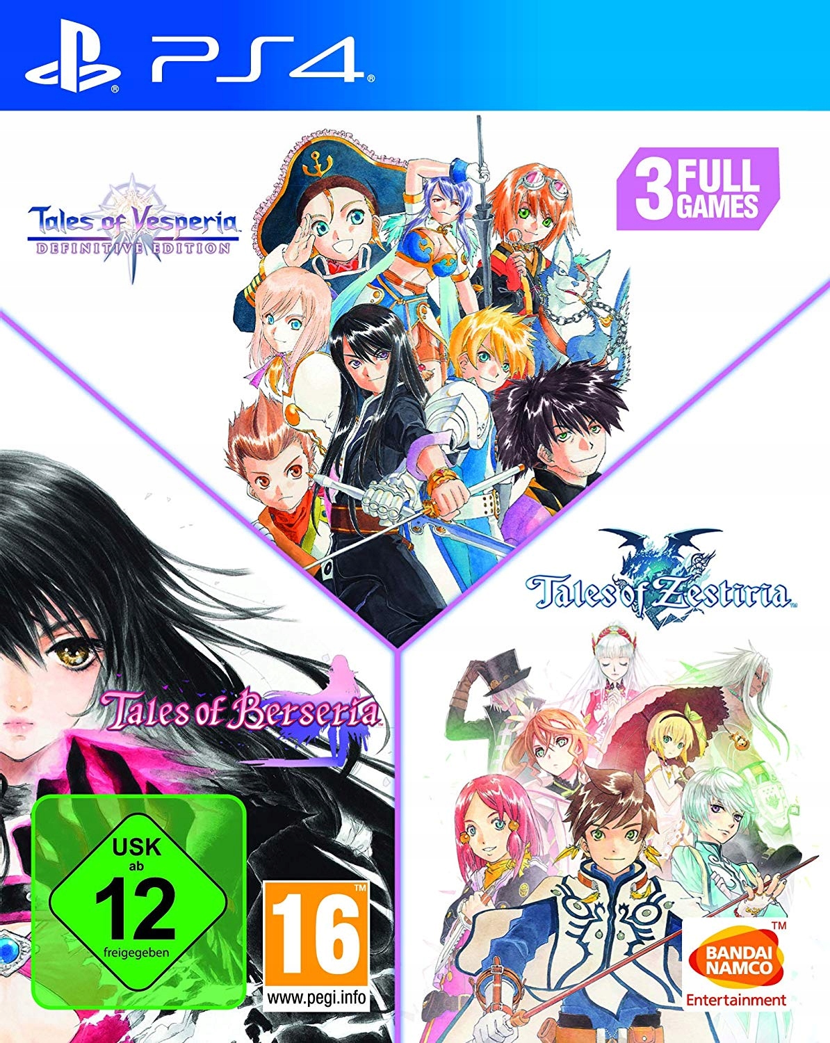 Tales of Vesperia + Tales of Berseria + Tales of Zestiria Compilation Triple Pack (PS4) – Epicka przygoda w jednym pakiecie