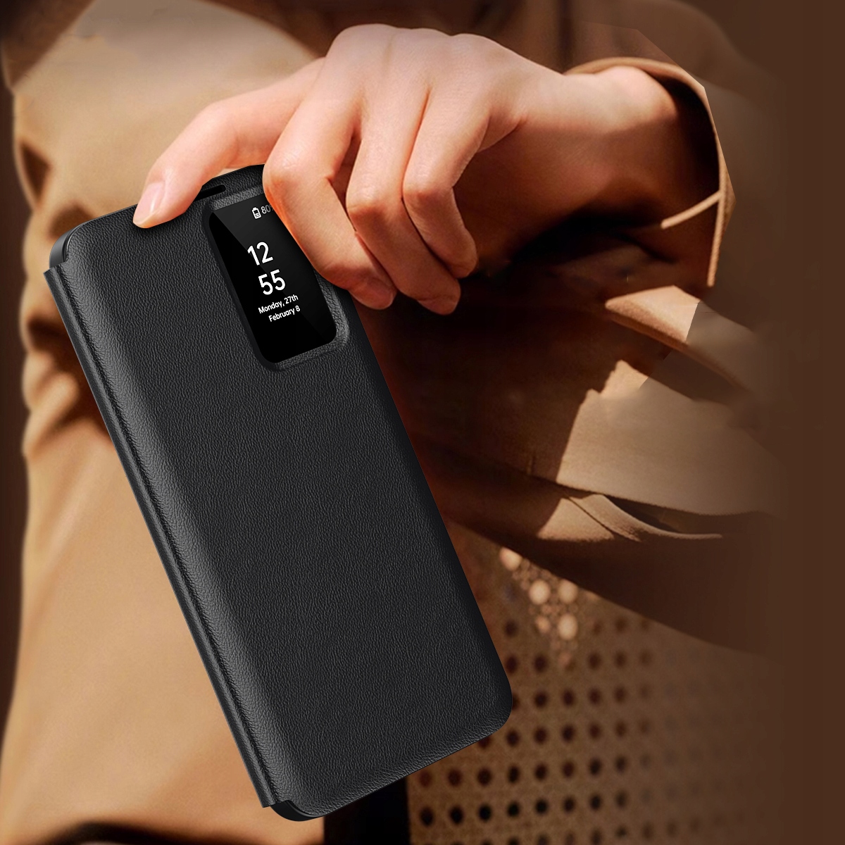 Etui z klapką Smart View Supero do Samsung Galaxy S24 FE – Elegancka ochrona dla Twojego telefonu