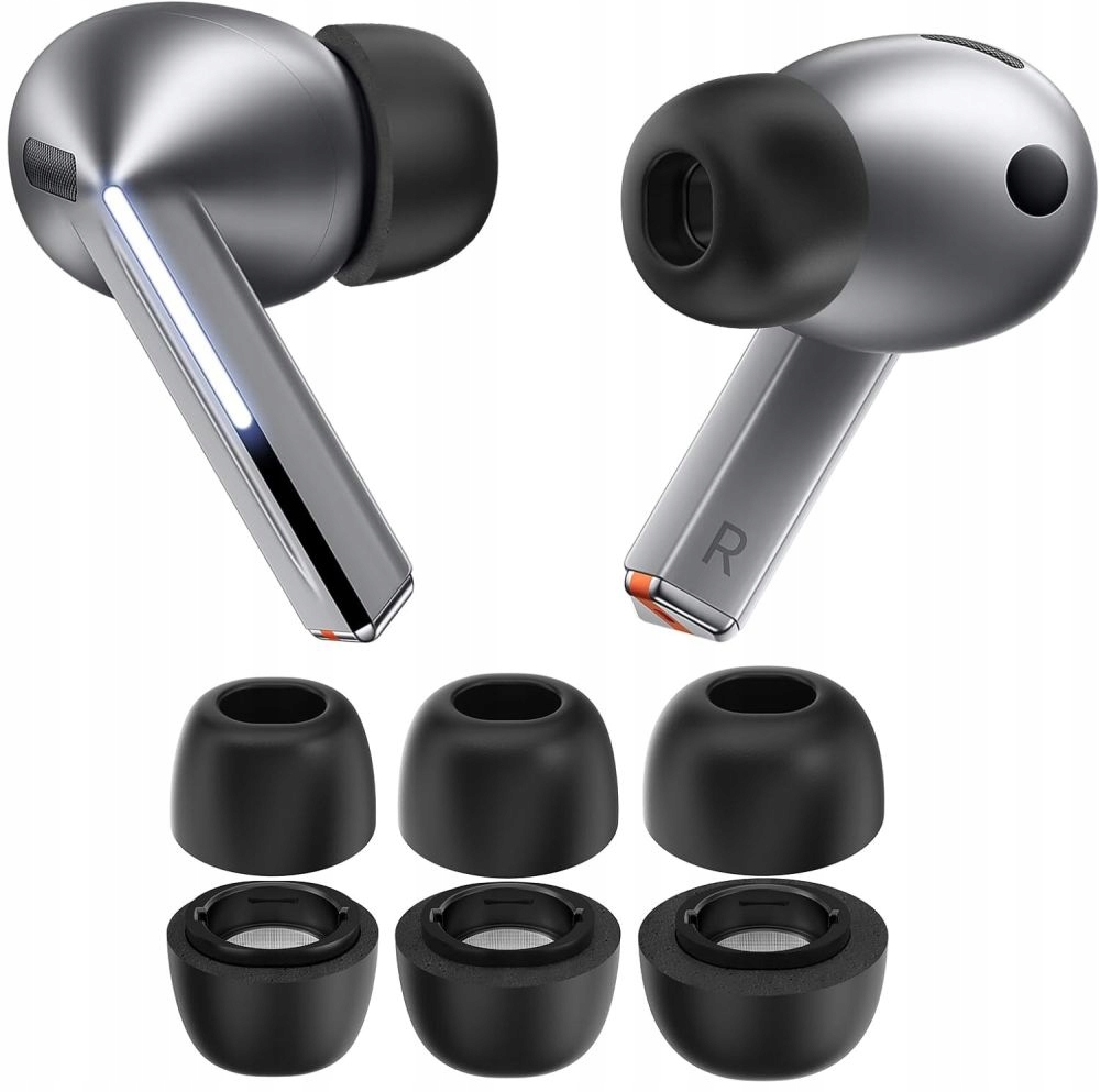 TECH-PROTECT EAR TIPS 3-PACK GALAXY BUDS 3 PRO GREY – Komfort i trwałość w jednym
