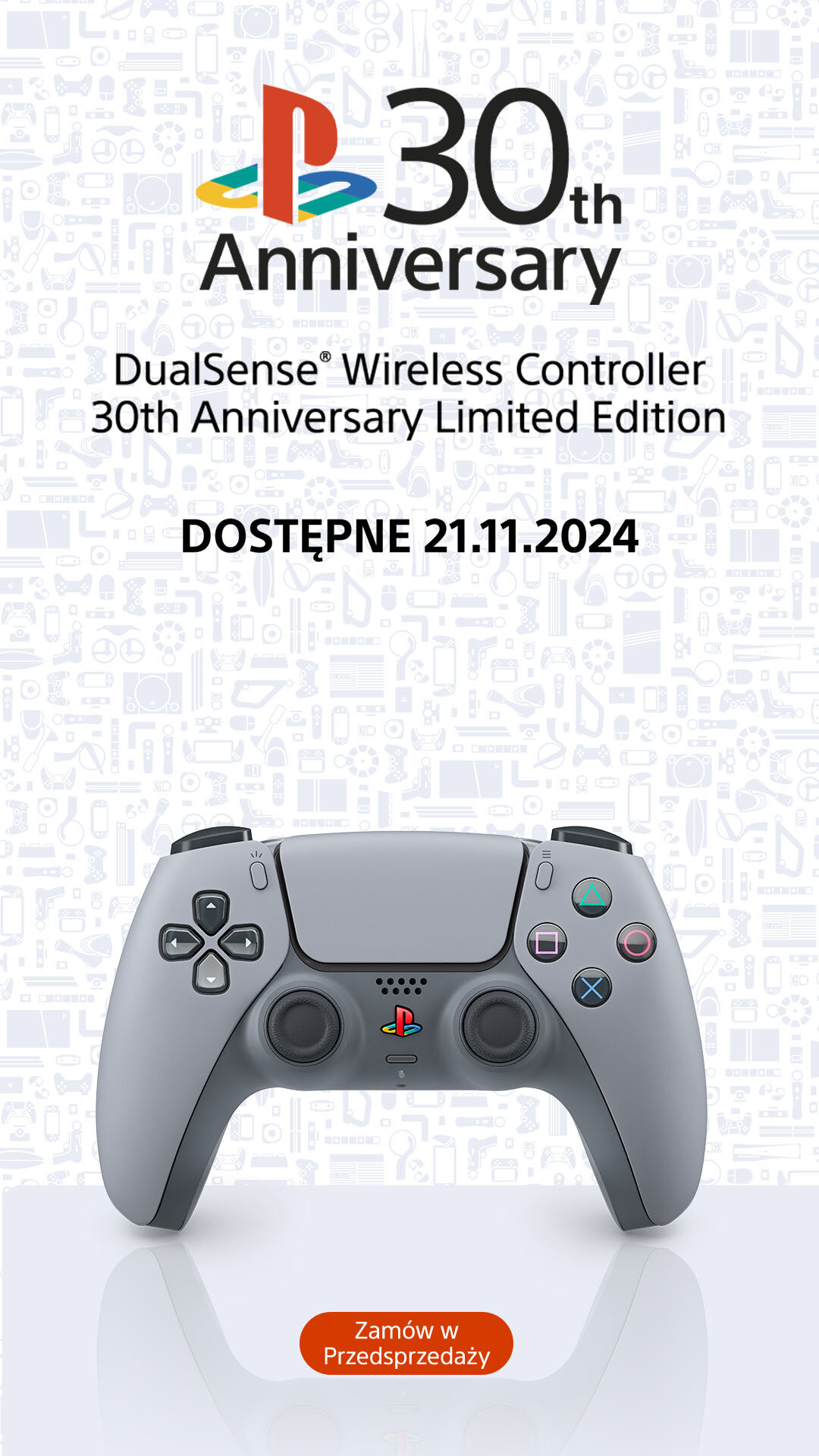 Kontroler Sony DualSense 30th Anniversary Edition – Świętuj 30 lat PlayStation