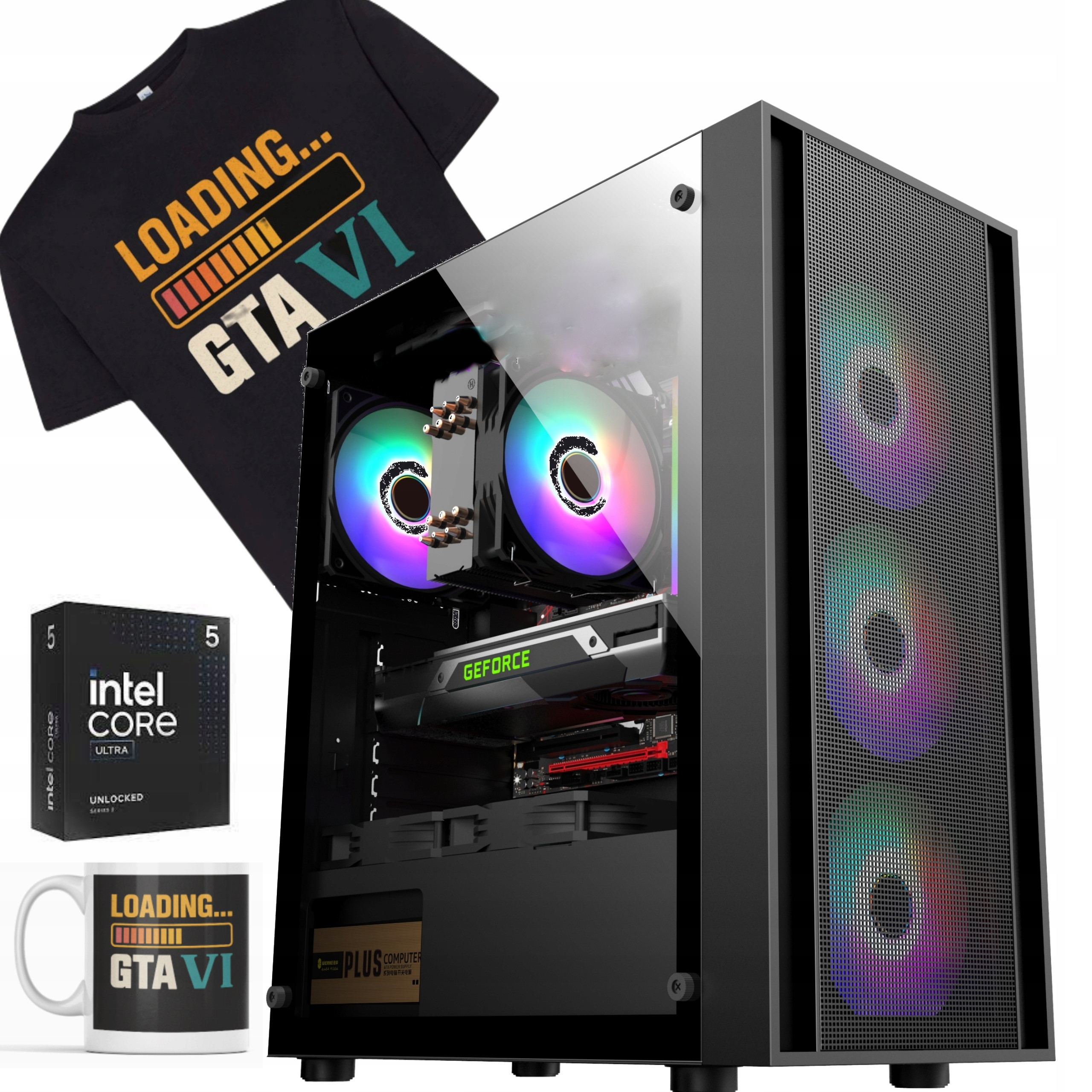 Komputer do gier INTEL ULTRA 5 225F /RTX 5070 /32GB DDR5 – Wydajność na najwyższym poziomie