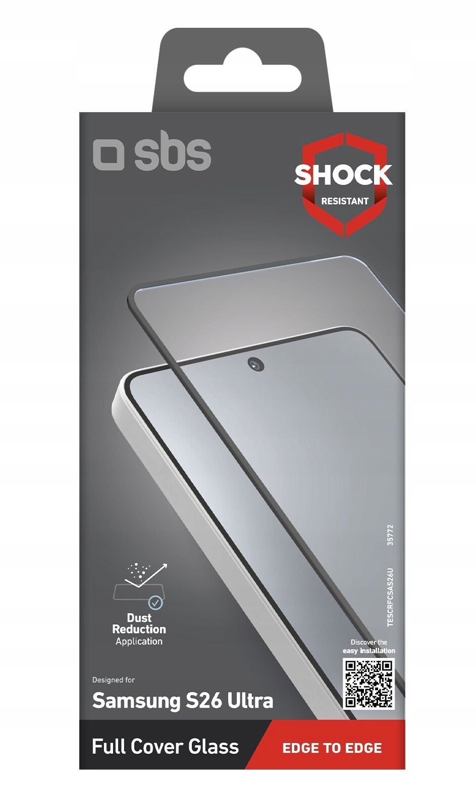 Szkło hartowane SBS Full Cover na Samsung Galaxy S26 Ultra – Pełna ochrona ekranu