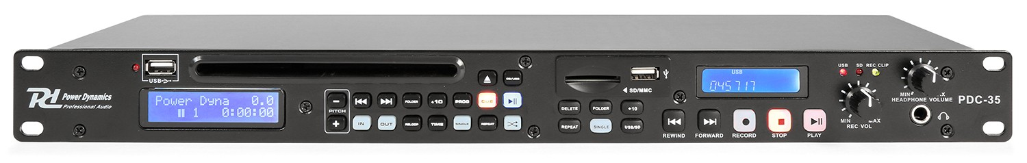 Odtwarzacz cyfrowy CD USB SD Power Dynamics PDC-35 – Twoje centrum muzyczne