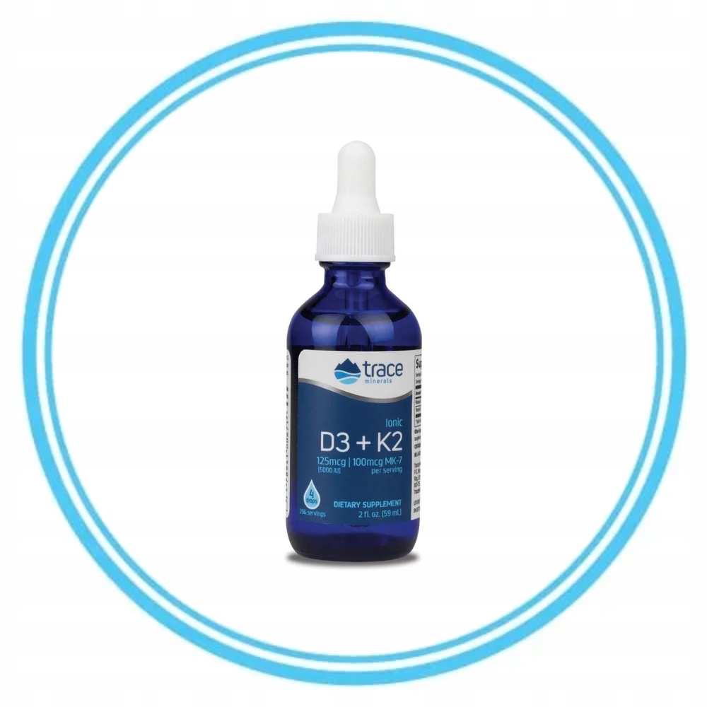 Trace Minerals Ionic D3 + K2 – Klucz do zdrowych kości i serca