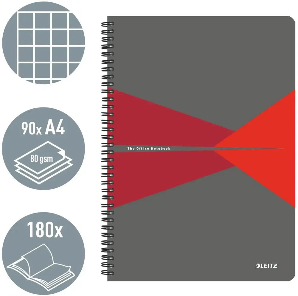 Estetyczny design – Szaro-czerwony kolor okładki