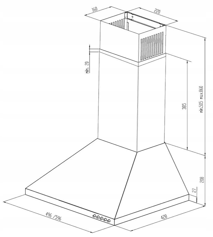 Kompaktowe wymiary – Szerokość 50 cm dla małych przestrzeni