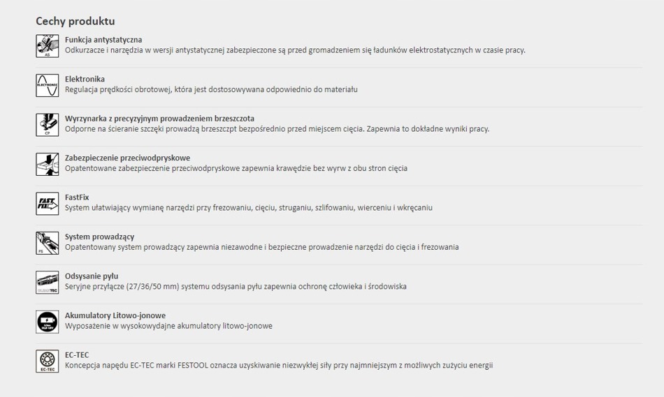 Beznarzędziowa wymiana brzeszczotów i łatwość obsługi