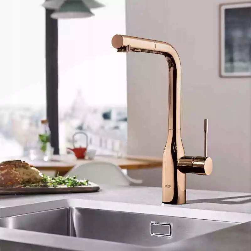 System GROHE EasyDock do łatwego chowania wyciąganej wylewki