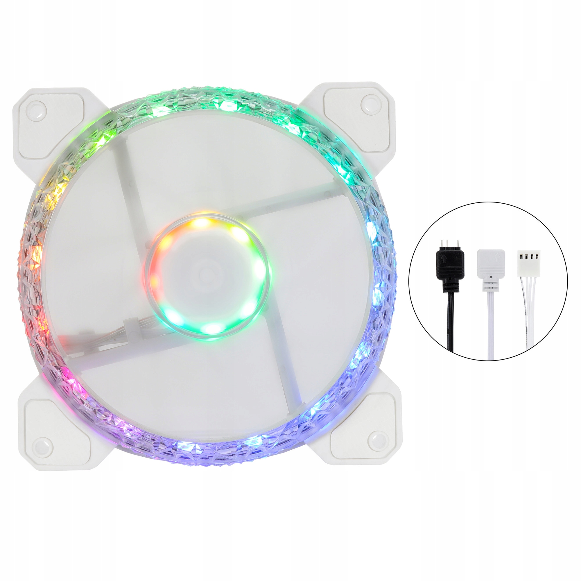 Efektywne podświetlenie ARGB z 24 diodami LED