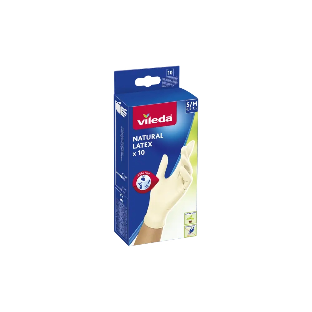 Rękawice lateksowe Natural Latex* S/M – Idealne do codziennych zadań