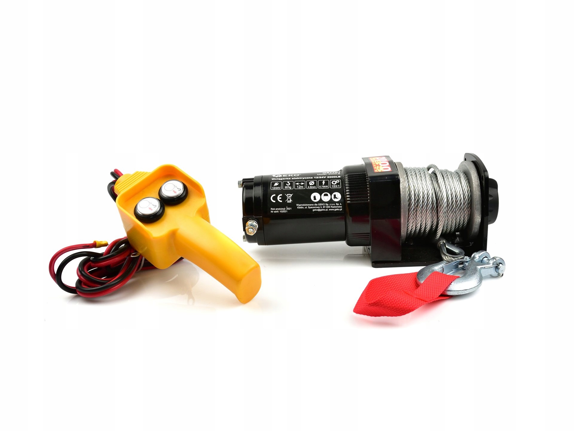 Wytrzymała stalowa lina o długości 12 m