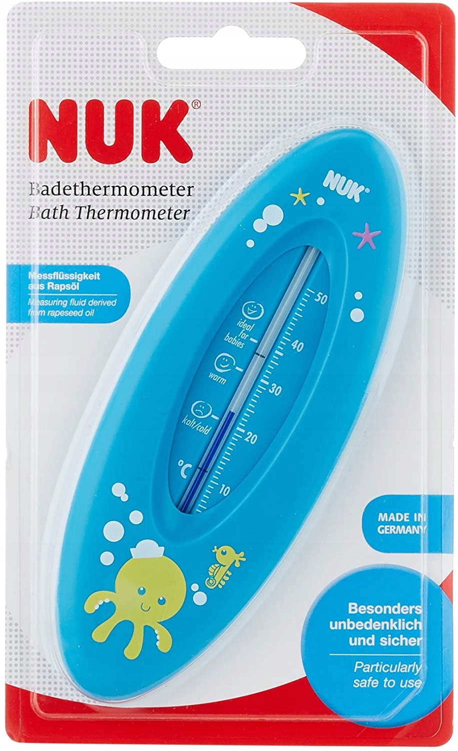 Termometr do kąpieli Ocean Niebieski 10256187 – Bezpieczna kąpiel dla Twojego dziecka