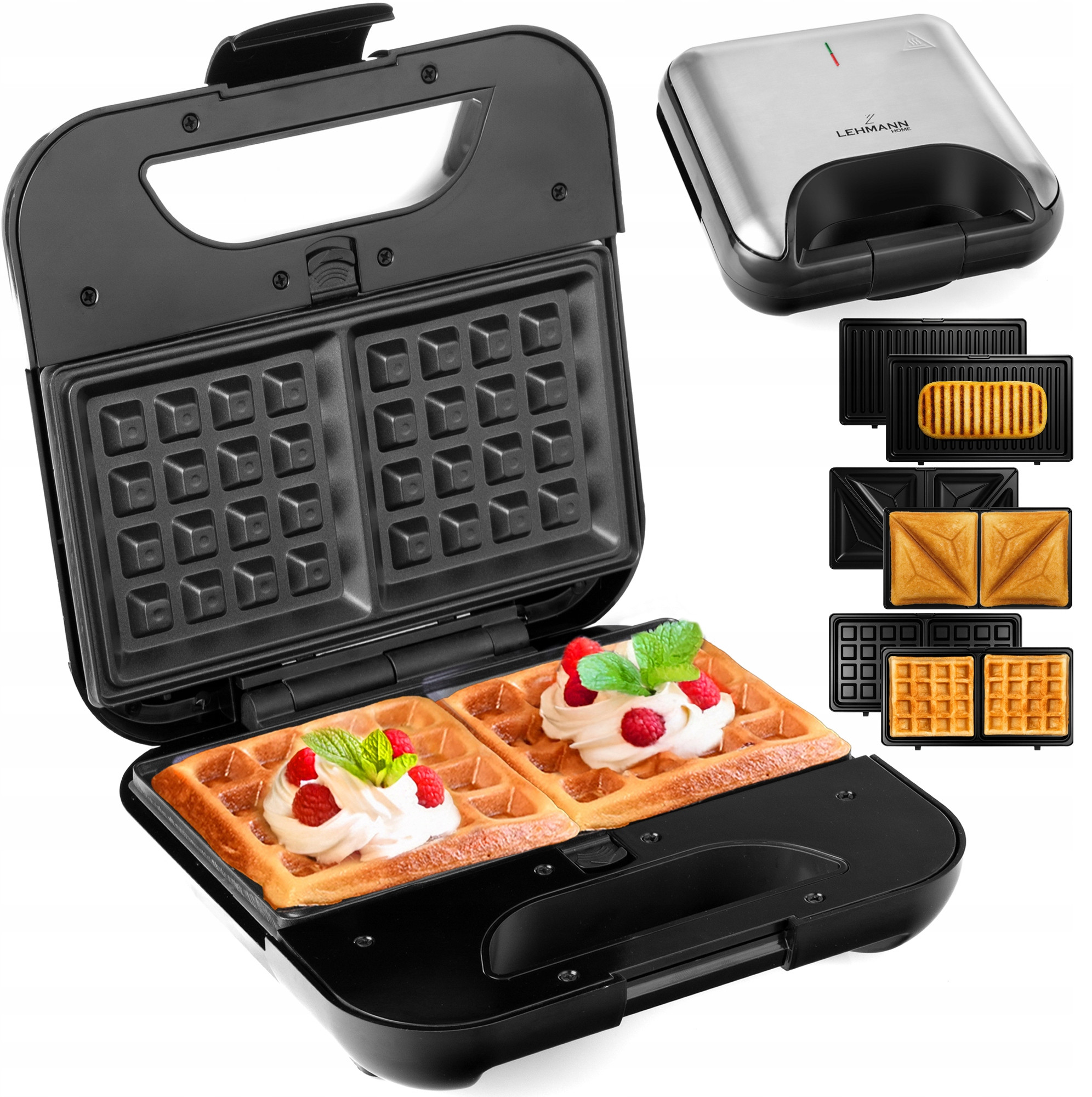 Opiekacz 3W1 Lehmann Toast 1200 – Wielofunkcyjne urządzenie do szybkiego gotowania