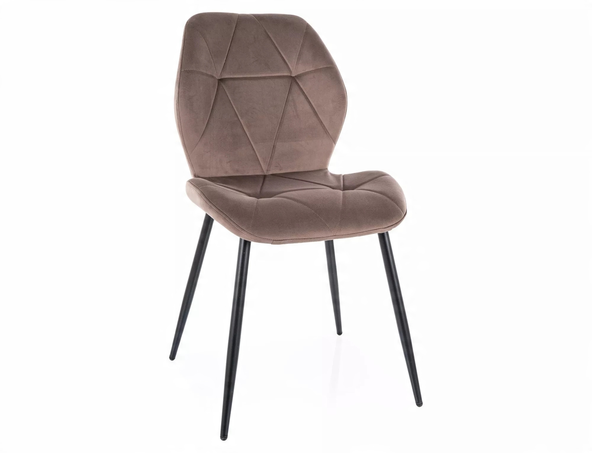 Krzesło tapicerowane RICK VELVET cappuccino – Elegancja i komfort w Twoim wnętrzu