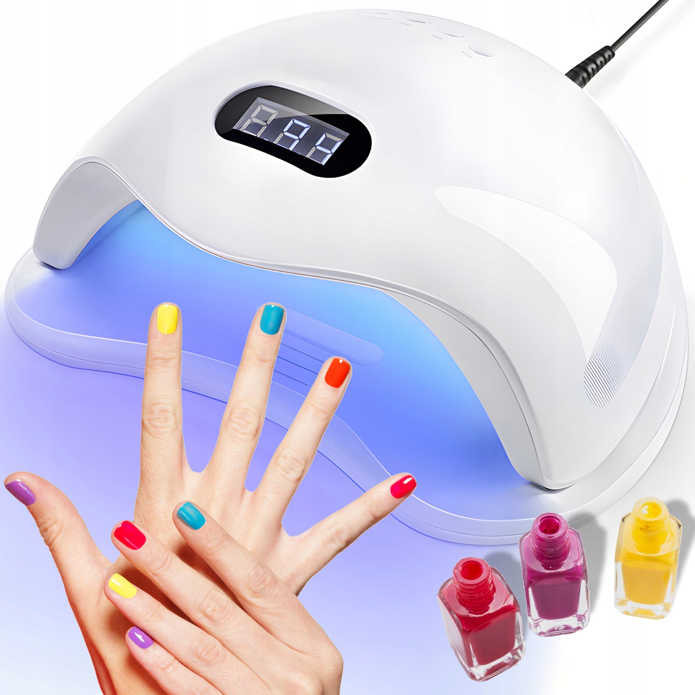 LAMPA DO PAZNOKCI UV LED 48W DO HYBRYD – Profesjonalny manicure i pedicure w Twoim domu