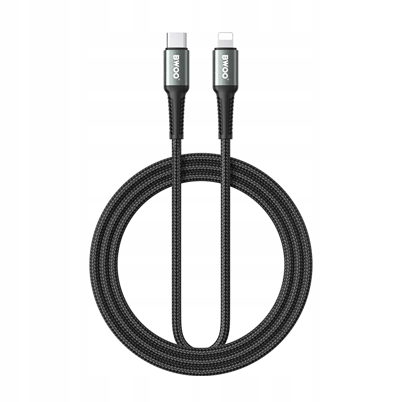 Kabel BWOO Pleciony USB-C - Lightning 2m 30W – Idealne rozwiązanie do ładowania