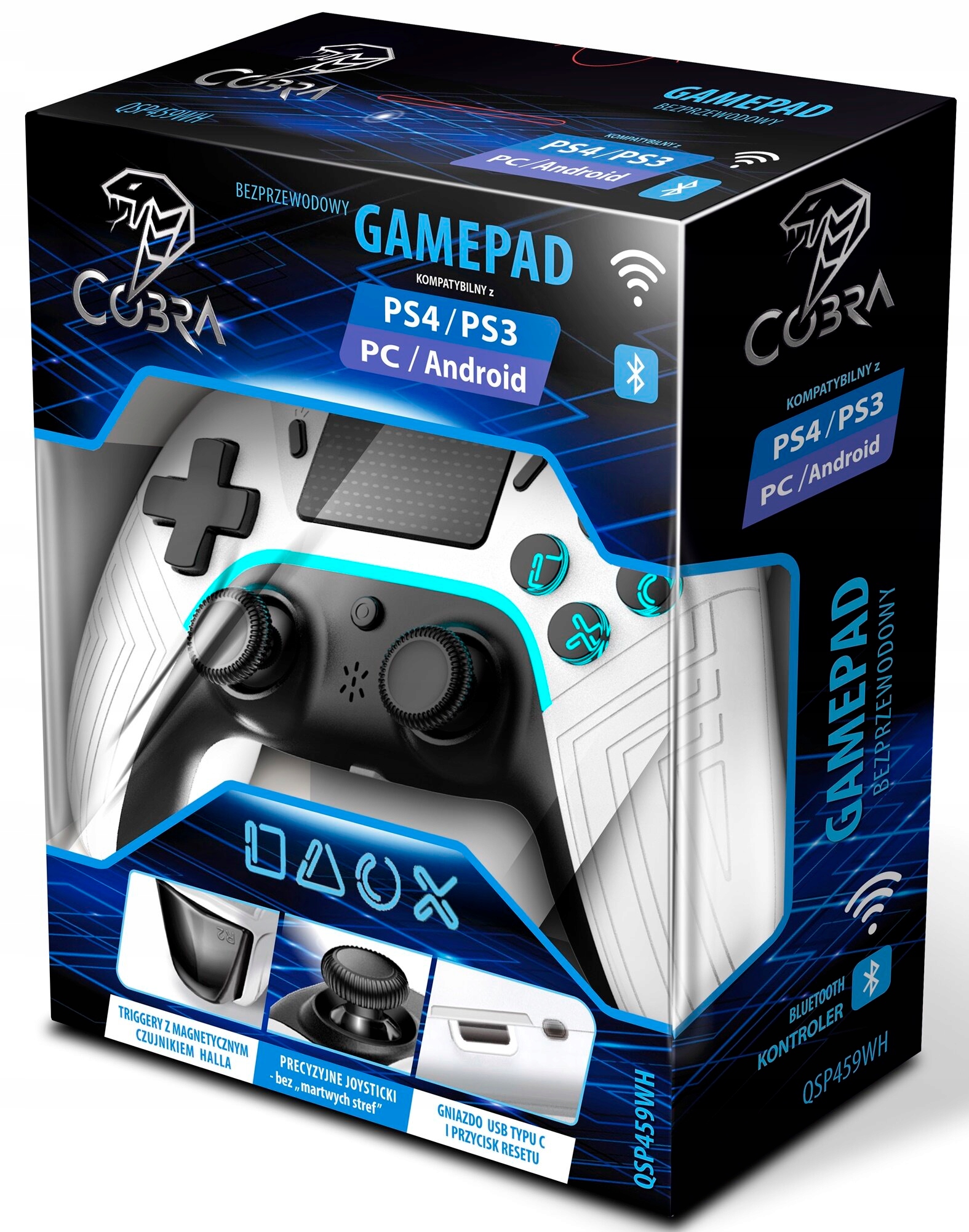 Kompatybilność z PS4, PS3, PC i Android TV