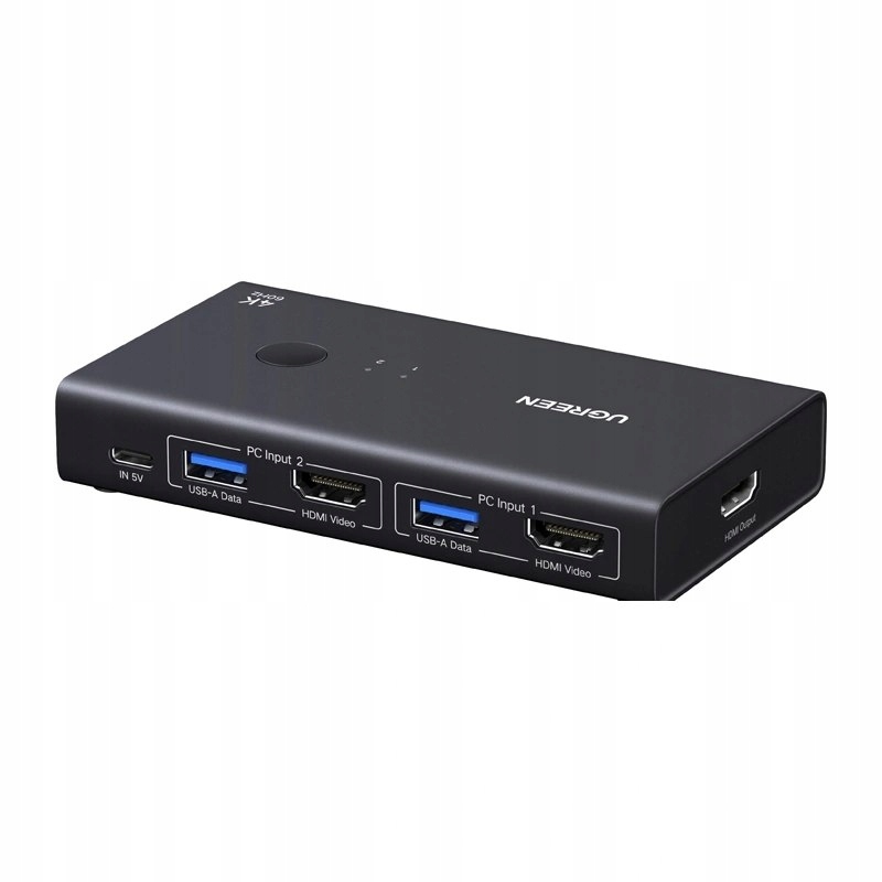 Funkcjonalność przełącznika KVM dla dwóch komputerów
