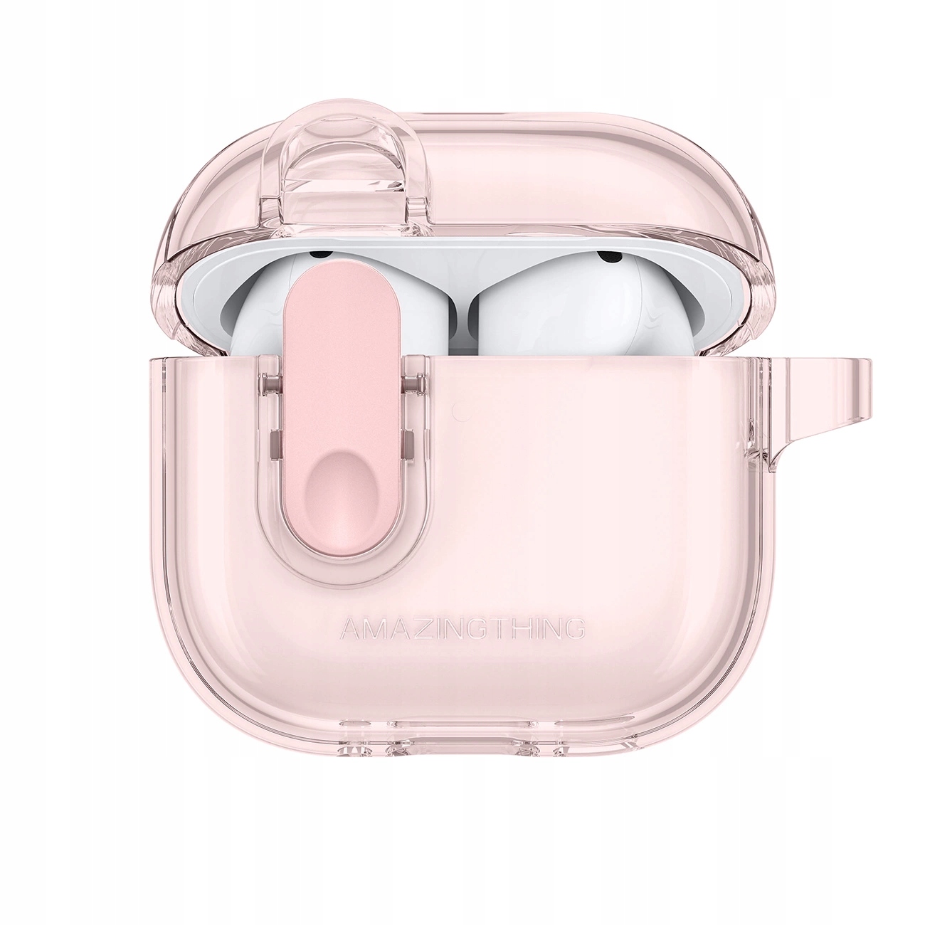 Etui AMAZINGTHING Minimal Case do AirPods 4 – Różowe – Stylowa ochrona dla Twoich słuchawek