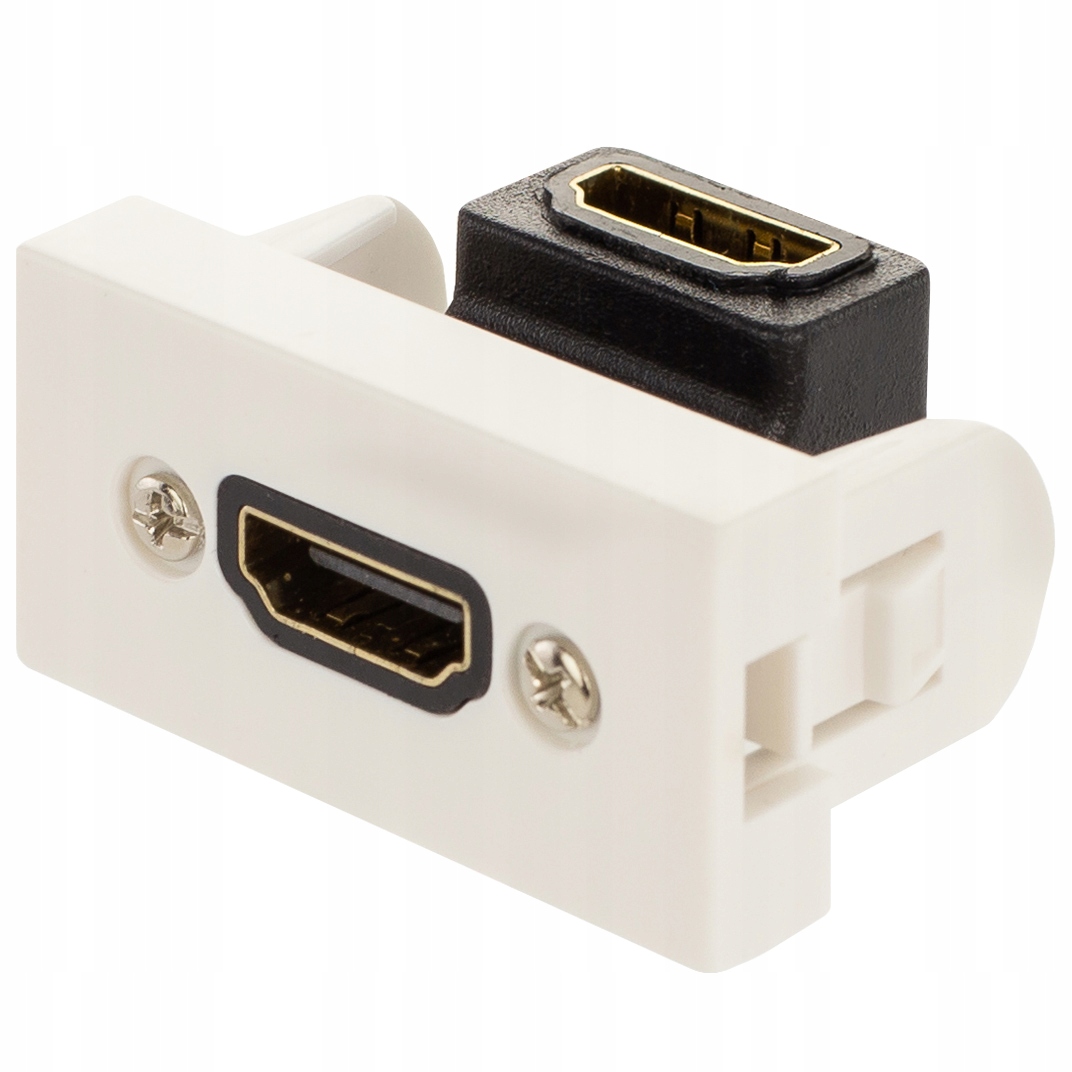 Gniazdo HDMI kątowe moduł 1M 22,5x45 biały Mediabox – Idealne rozwiązanie dla Twojego systemu audio-wideo