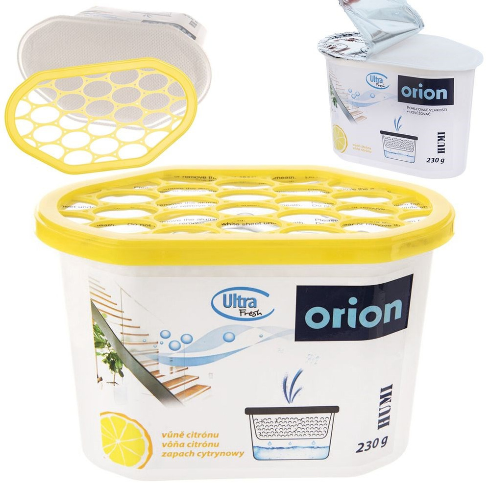 Orion Pochłaniacz wilgoci cytrynowy ULTRA FRESH 230 g – Skuteczne osuszanie powietrza