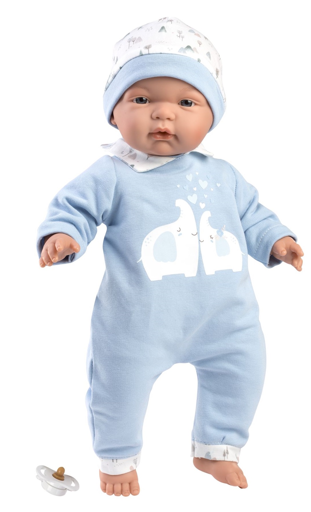 Akcesoria w zestawie: dwuczęściowe ubranko i smoczek