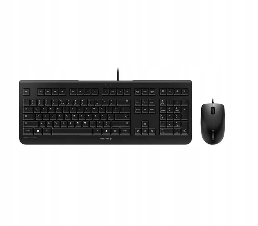 CHERRY DC 2000 – Klawiatura z dołączoną myszką USB QWERTY
