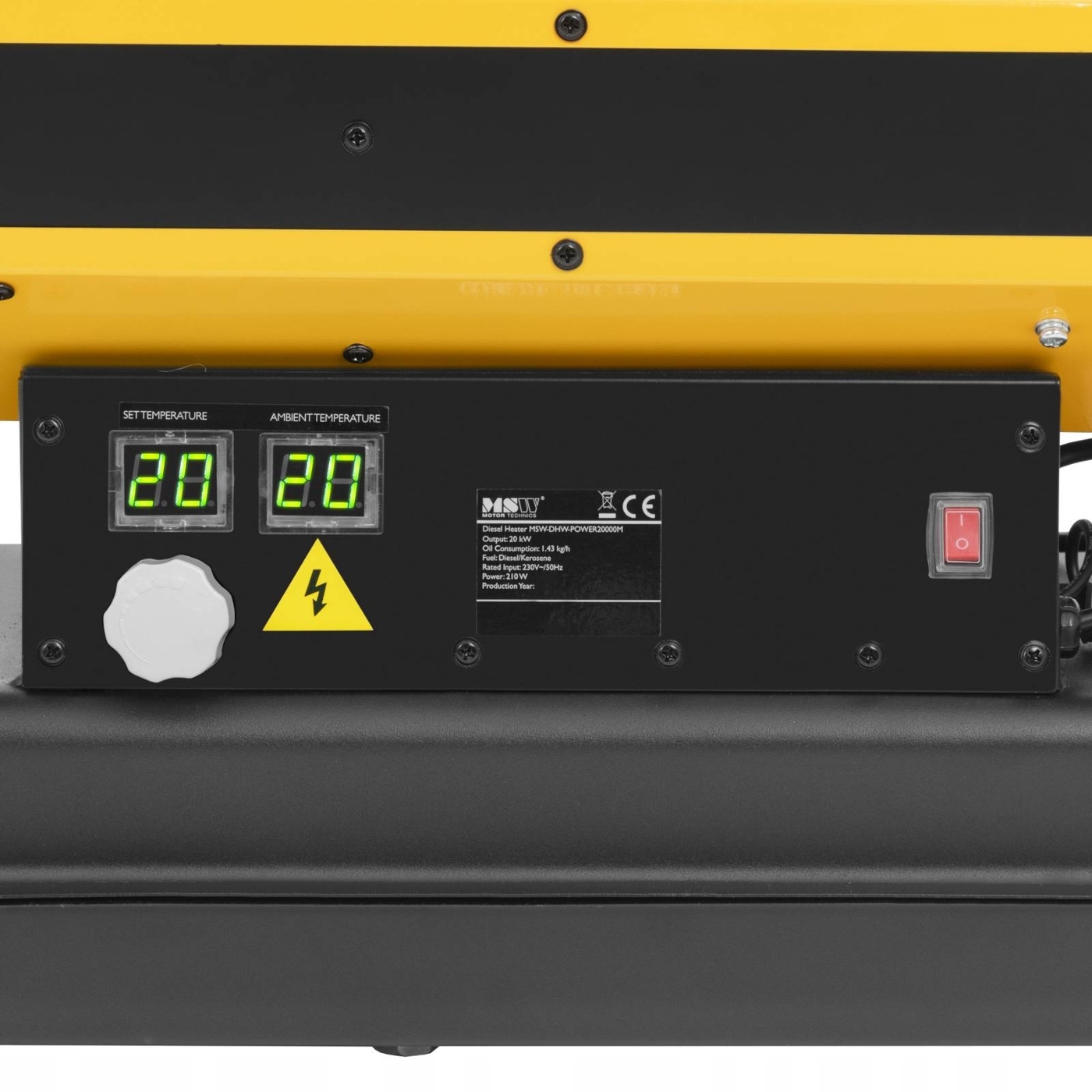 Regulacja temperatury do 55 °C z wyświetlaczem LED