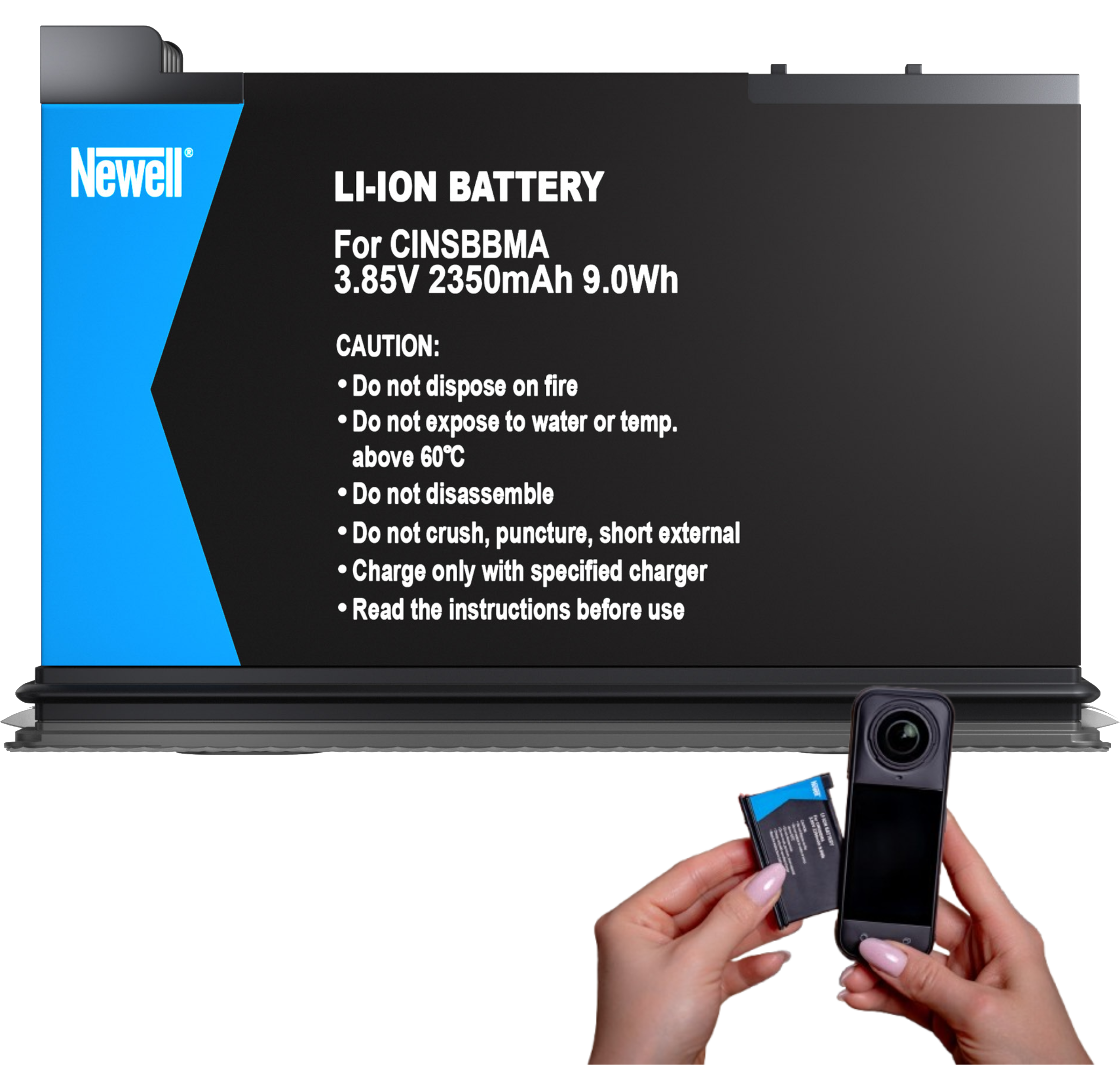 Akumulator Newell NL5198 CINSBBMA do Insta360 X4 – Niezawodne zasilanie dla Twojej kamery